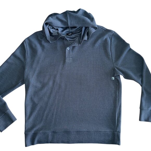 Express Waffle Knit Hoodie Set Tan & Gray Size L - Picture 1 of 11